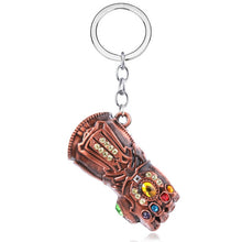 Load image into Gallery viewer, RJ The Avengers 4 Thor Hammer Metal Keychains The Dark World Weapon Iron Man Keyring For Women Movie Fans Jewelry Accessories