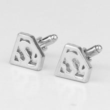 Load image into Gallery viewer, Film Avengers A Letter Logo Cufflinks Superhero Thor Star Wars Flash Deadpool Batman Tie Clips For Men Party Shirt Jewelry