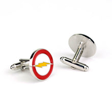 Load image into Gallery viewer, Film Avengers A Letter Logo Cufflinks Superhero Thor Star Wars Flash Deadpool Batman Tie Clips For Men Party Shirt Jewelry