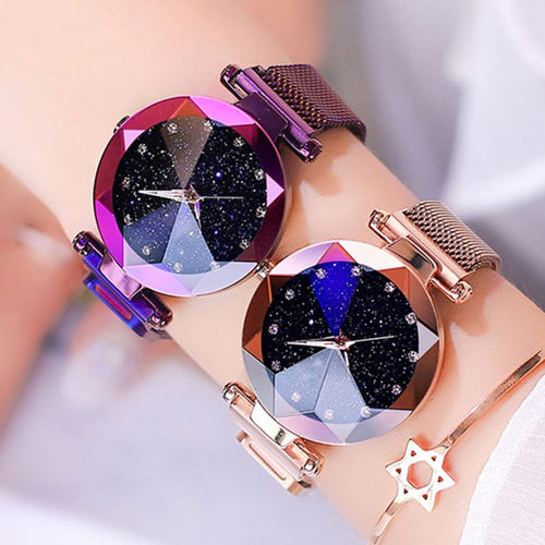 relogio feminino Starry Sky Watch Women Watches Luxury Diamond Ladies Magnet Watches for Women Quartz Wristwatch reloj mujer