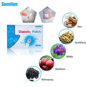 6pcs/18pcs/30pcs/48pcs/60pcs Diabetes Patch Stabilizes Blood Sugar Level Balance Blood Glucose Natural Herbs Diabetes Plaster