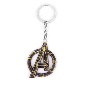 RJ The Avengers 4 Thor Hammer Metal Keychains The Dark World Weapon Iron Man Keyring For Women Movie Fans Jewelry Accessories