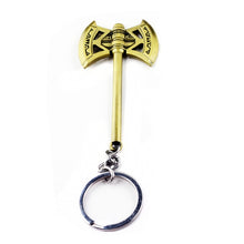 Load image into Gallery viewer, RJ The Avengers 4 Thor Hammer Metal Keychains The Dark World Weapon Iron Man Keyring For Women Movie Fans Jewelry Accessories