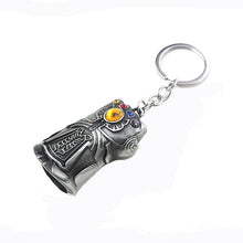 Load image into Gallery viewer, RJ The Avengers 4 Thor Hammer Metal Keychains The Dark World Weapon Iron Man Keyring For Women Movie Fans Jewelry Accessories