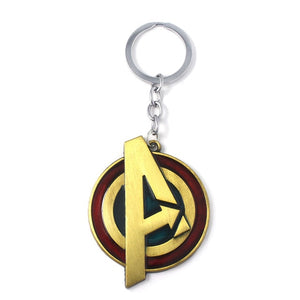 RJ The Avengers 4 Thor Hammer Metal Keychains The Dark World Weapon Iron Man Keyring For Women Movie Fans Jewelry Accessories