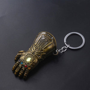 RJ The Avengers 4 Thor Hammer Metal Keychains The Dark World Weapon Iron Man Keyring For Women Movie Fans Jewelry Accessories